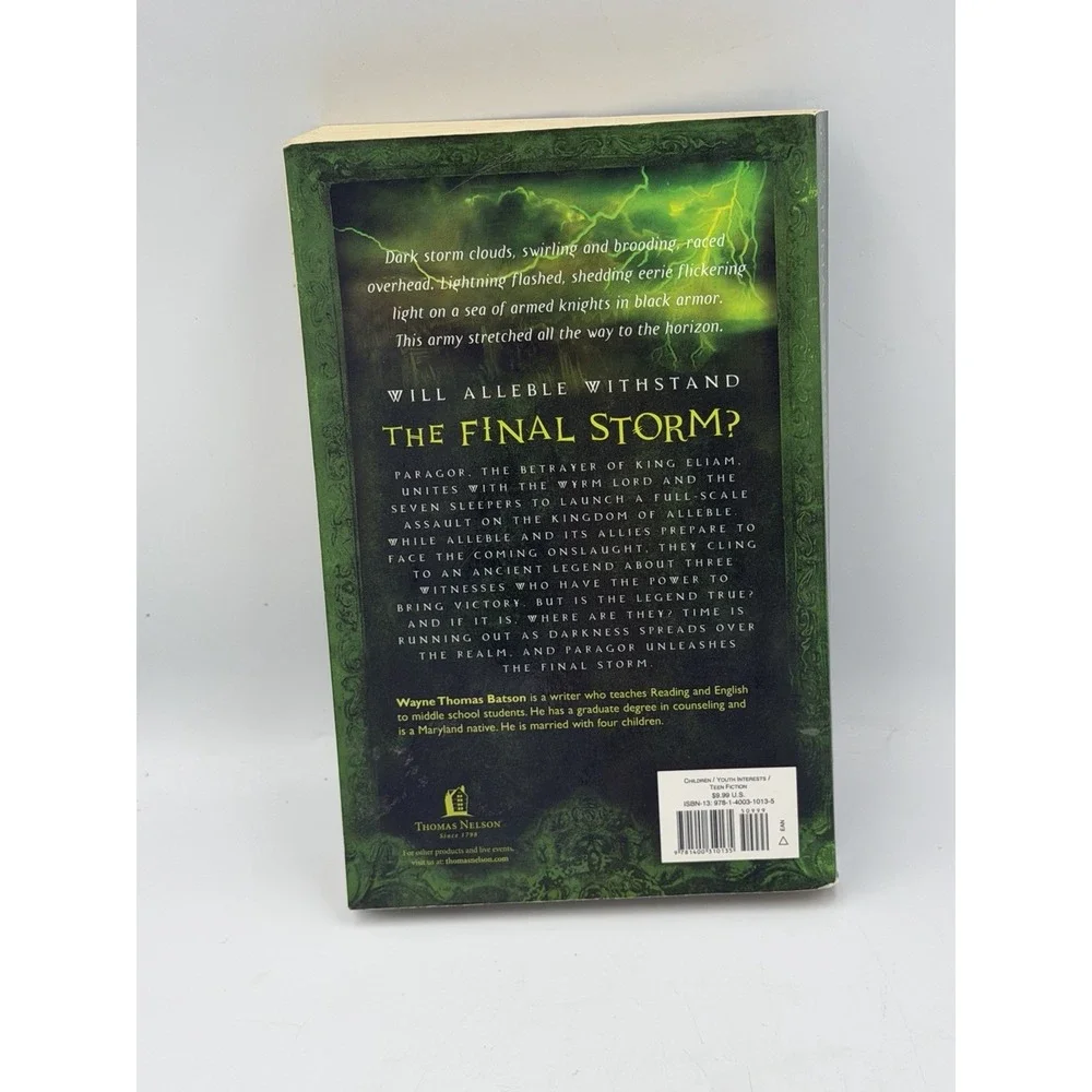 Wayne Thomas Batson The Final Storm Door Within Trilogy Book 3 Paperback 2010